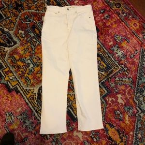 NWT White Classic Straight Jeans from Madewell
